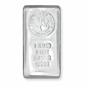 1kg Perth Mint Silver Cast Bar